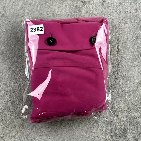 Escada Laurel Women Blazer Medium Size 38 Wool Hot Pink Buttons Pockets Barbie - Picture 11 of 11